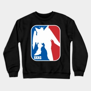 gundam wing nba logo baskelball Crewneck Sweatshirt